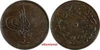 Turkey 5 Para Turkey Abdul Aziz Copper AH1277//4 (1864) KM# 699 (18 493) -