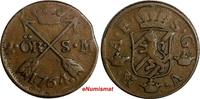 Sweden Ore SWEDEN Adolf Frederick Copper 1764 S.M. 2 Ore SCARCE KM# 461 (15 610) -