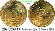 Zentralafrikanische Staaten CAS 5 Francs *18 KM7 . 202.0239.11 -