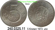 Tschechoslowakei 5 Kronen *61 KM60 . 240.0325.11 -