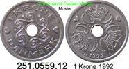 Dänemark 1 Krone *86 KM873 . 251.0559.12 -