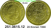 Dänemark 20 Kronen *90 KM871 . 251.0615.12 -