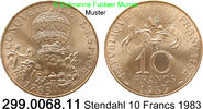 France Frankreich 10 Francs *246 Stendahl . 299.0068.11 -