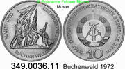 DDR Deutschland 10 Mark Buchenwald . 349.0036.11 -