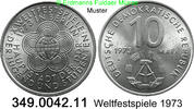 DDR Deutschland 10 Mark Weltfestspiele der Jugend . 349.0042.11 -