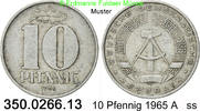 DDR Deutschland 10 Pfennig J. 1510 . 350.0266.13 -