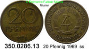 DDR Deutschland 20 Pfennig J. 1511a . 350.0286.13 -