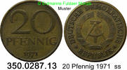 DDR Deutschland 20 Pfennig J. 1511a . 350.0287.13 -
