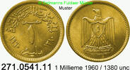 Egypt Ägypten 1 Millieme *99 KM393 . 271.0541.11 -