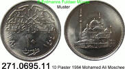 Egypt Ägypten 10 Piaster *271 KM556 Mohamed Ali Moschee . 271.0695.11 -