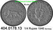 Indien 1/4 Rupee *39 KM548 Tiger . 404.0178.13 -
