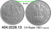Indien 1/4 Rupie *83 KM5 Ähren . 404.0228.13 -
