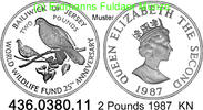 Jersey 2 Pounds *72 KM70 WWF Rosentaube . 436.0380.11 -