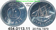 Kuwait 20 Fils *11 KM12 Schiff Dhau . 454.0113.11 -
