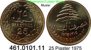 Libanon 25 Piaster *30.1 KM27 . 462.0101.11 -