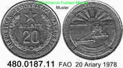 Madagaskar 20 Ariary *14 KM14 FAO . 480.0187.11 -