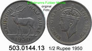 Mauritius 1/2 Rupee *18 KM28 Georg VI. Hirsch . 503.0144.13 -