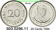 Mauritius 20 Cents *42 KM53 . 503.0296.11 -
