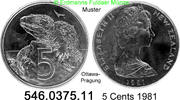 Neuseeland 5 Cents . 546.0375.11 -