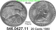 Neuseeland 20 Cents *36 KM36 geprägt in Ottawa . 546.0427.11 -