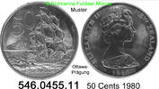 Neuseeland 50 Cents *37.1 KM37 geprägt in Ottawa . 546.0455.11 -
