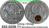 1 Dollar mit  Zertifikat  2008 Niue *245 Elblag Elbing Bernsteinstraße. 553.0209.11 unc