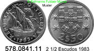 Portugal 2 1/2 Escudos *48 Karavelle . 578.0841.11 -