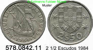 Portugal 2 1/2 Escudos *48 Karavelle . 578.0842.11 -