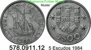 Portugal 5 Escudos *49 Karavelle . 578.0911.12 -
