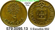 Portugal 5 Escudos *92 KM632 . 579.0095.13 -