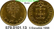 Portugal 5 Escudos *92 KM632 . 579.0101.13 -