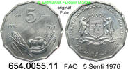 Somalia 5 Senti *24 KM24 FAO Landesfrüchte eckig . 654.0055.11 -