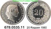 Switzerland Schweiz 20 Rappen *26a KM29a . 678.0535.11 -