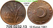 Türkei 10 Kurus *406 KM891.1 -- 4 Gramm . 709.0232.13 -
