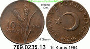 Türkei 10 Kurus *406 KM891.1 -- 4 Gramm .709.0235.13 -