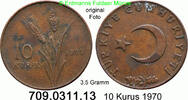 Türkei 10 Kurus *406a KM891.2 -- 3,5 Gramm . 709.0311.13 -