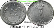 Türkei 25 Kurus *407.2 KM892.2 -- 5 Gramm . 709.0244.12 -