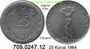 Türkei 25 Kurus *407.2 KM892.2 -- 5 Gramm . 709.0247.12 -