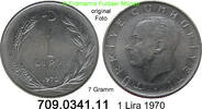 Türkei 1 Lira *409b KM889a.2 -- 7 Gramm . 709.0341.11 -