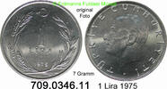Türkei 1 Lira *409b KM889a.2 -- 7 Gramm . 709.0346.11 -