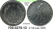 Türkei 2 1/2 Lira *410a KM893.2 -- 9 Gramm . 709.0279.12 -
