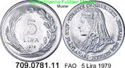 Türkei 5 Lira *442 KM928 FAO anatolische Braut . 709.0781.11 -