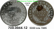 Türkei 5000 Lira *499 KM978 UN Internationales Jahr der Jugend . 709.0944.12 -