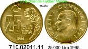 Türkei 25 Bin Lira 25000 Lira *560 KM1041 . 710.0201.11 -