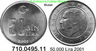 Türkei 50 Bin Lira = 50000 Lira *659 KM1105 . 710.0495.11 -