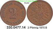 Germany Deutschland 2 Pfennig J.2 . 330.0477.14 -