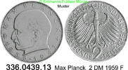 BRD 2 DM J.392 Max Planck . 336.0439.13 -