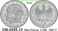 BRD 2 DM J.392 Max Planck . 336.0445.12 -