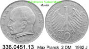 BRD 2 DM J.392 Max Planck . 336.0451.13 -
