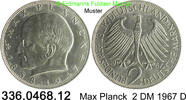 BRD 2 DM J.392 Max Planck . 336.0468.12 -